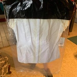 Ladies size 10 etc brand White dress top